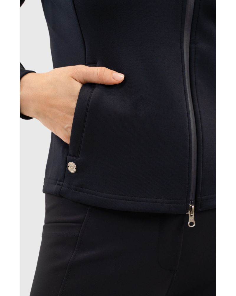 Harcour Bryssea Zip Sweat- Navy - Image 6
