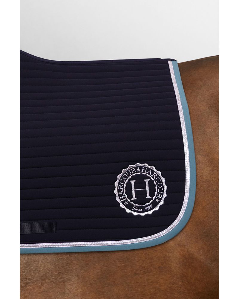 Harcour Karembar Saddle Pad in Navy/Peacock