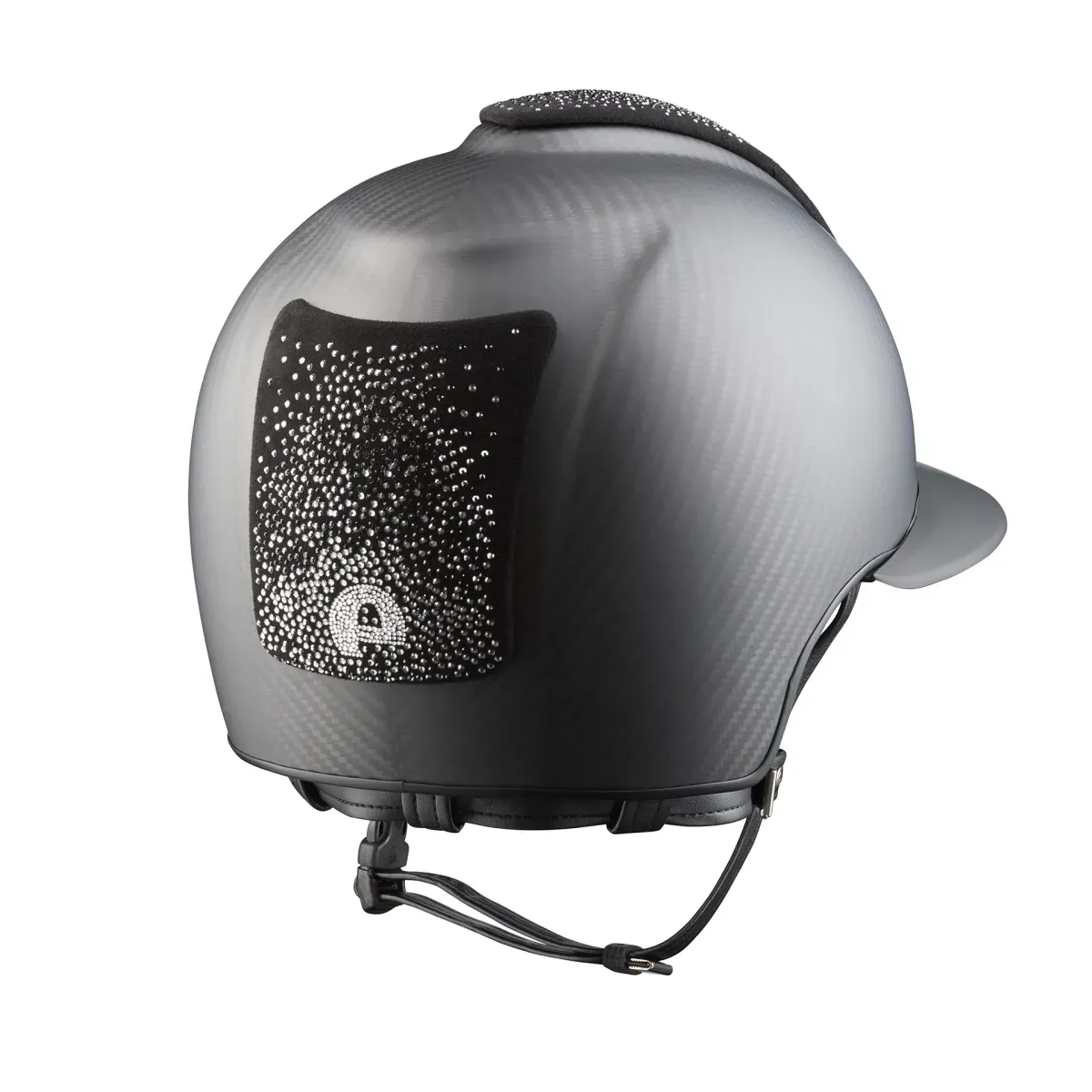 KEP Helmet E-Light Carbon Matt Black with 3 Nebula Silver Inserts- Polo - Image 2