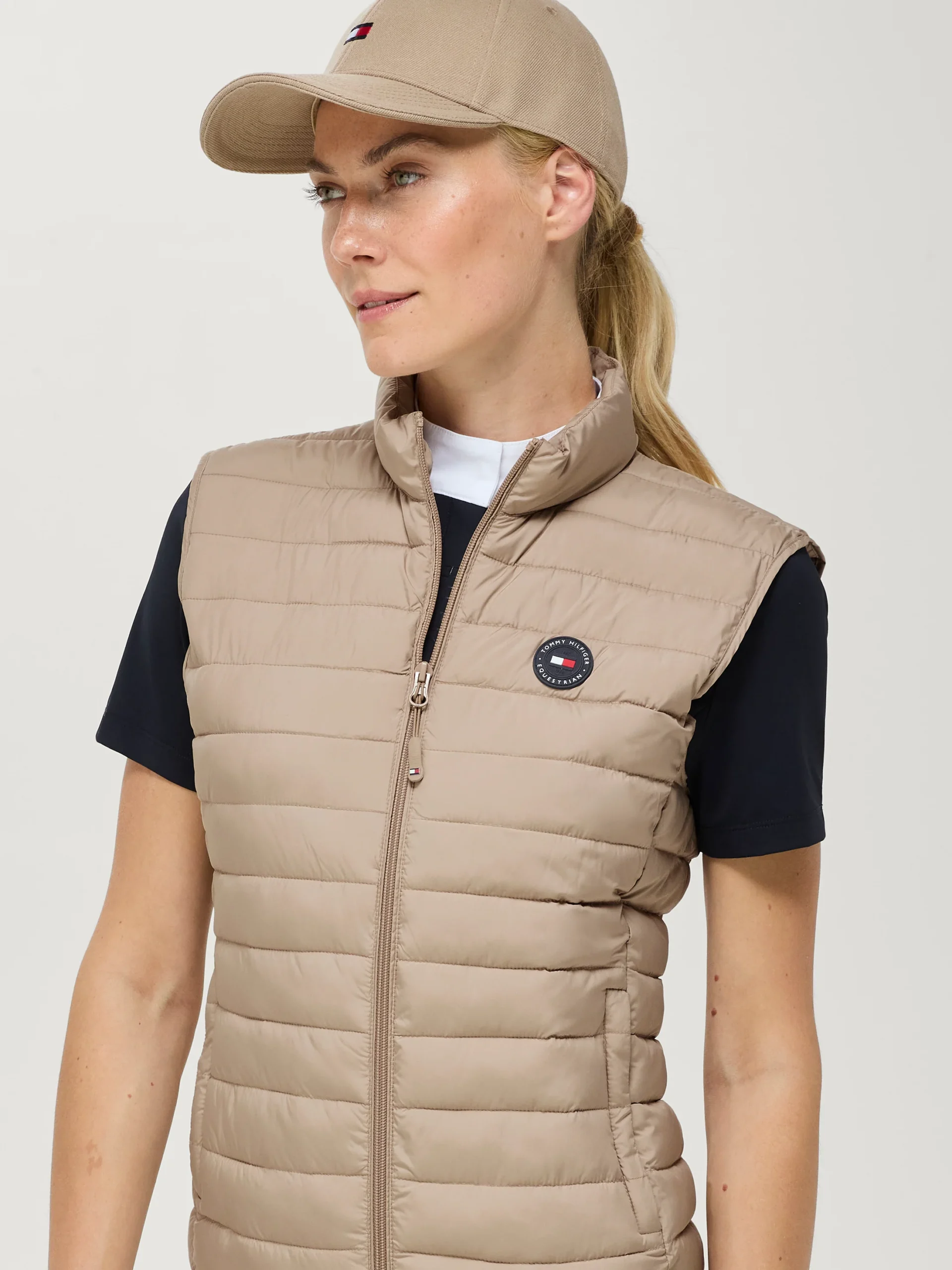Tommy Hilfiger Equestrian Serano Gilet in Beige