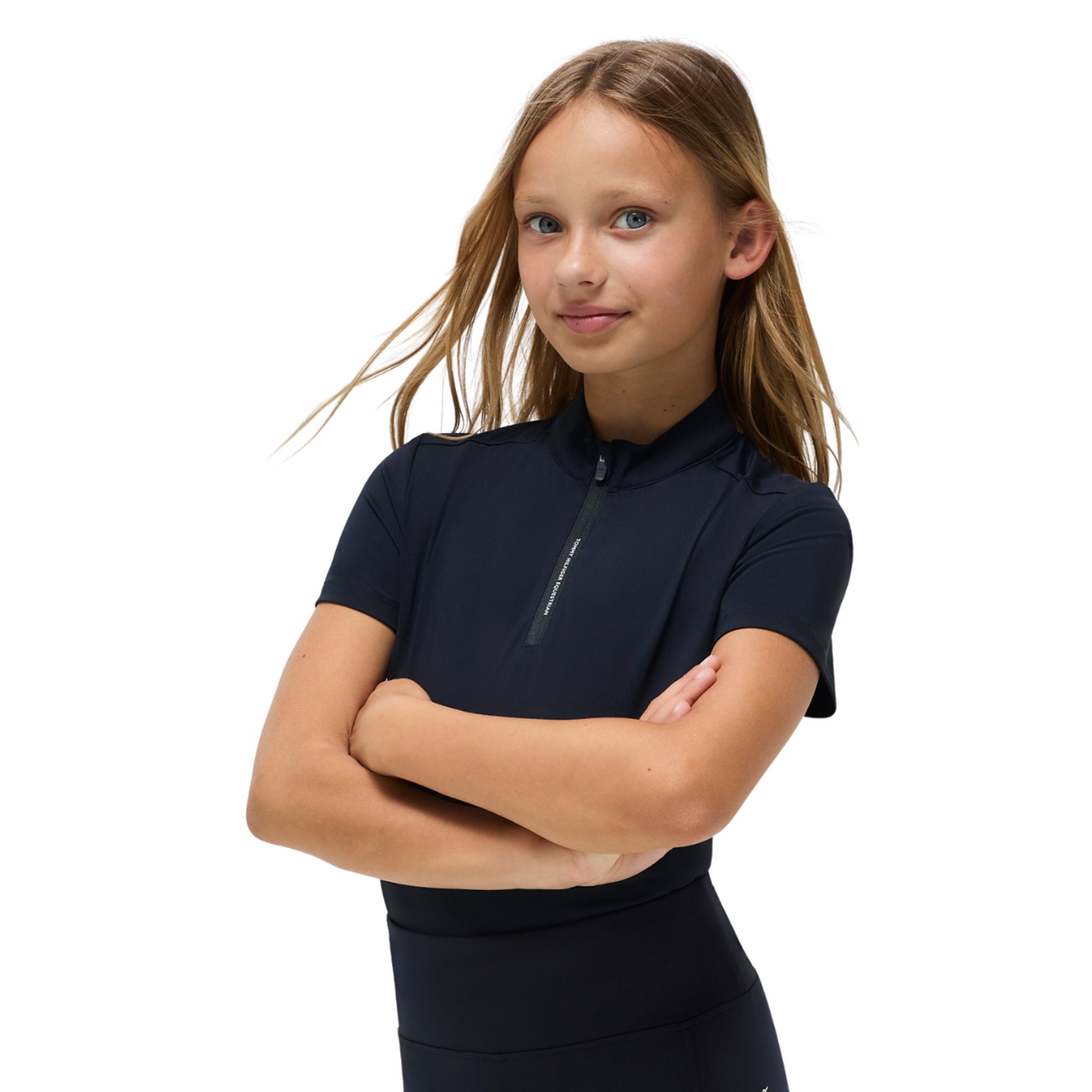 Tommy Hilfiger Equestrian Children's Palma Training Top- Desert Sky - Image 2