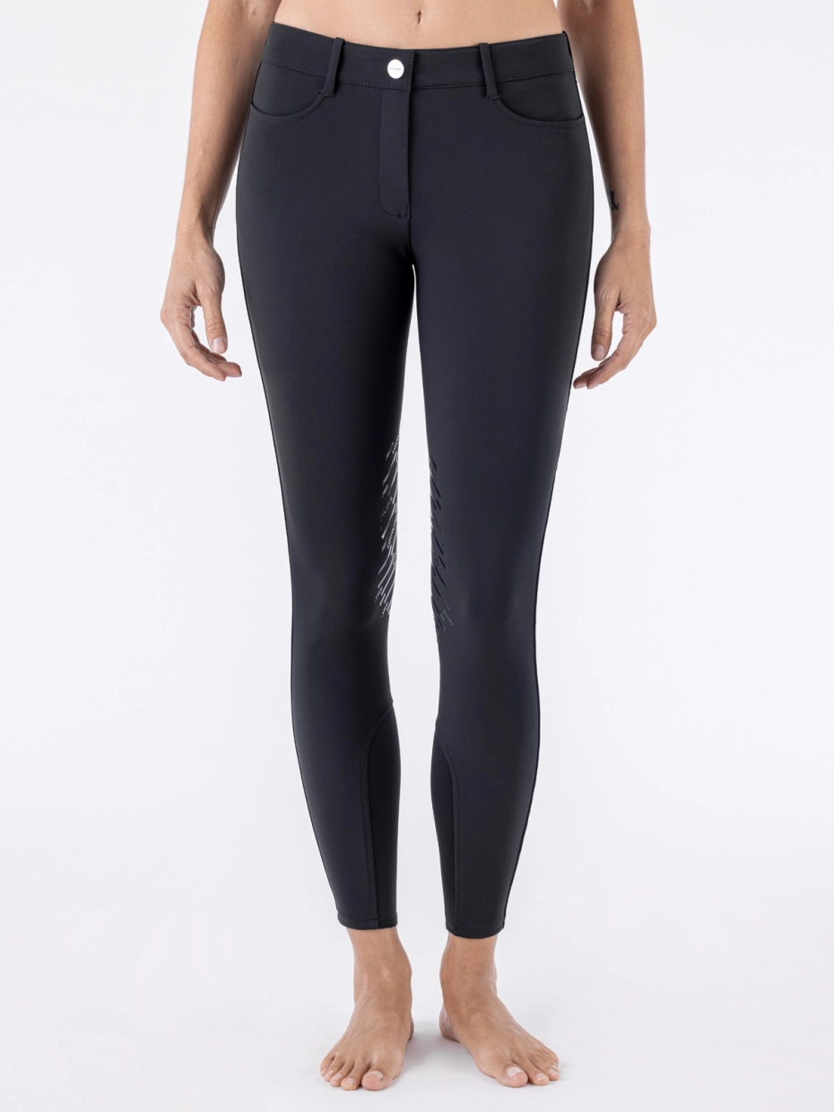 Equiline Women's Cornek Breeches- BLACK - Image 3
