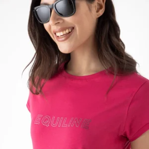 Equiline Dania T shirt in Red Rose