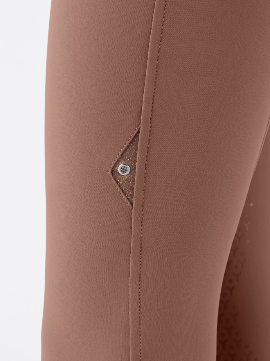 Equiline Women's Crystalek Breeches- MOCHA MOUSSE - Image 2