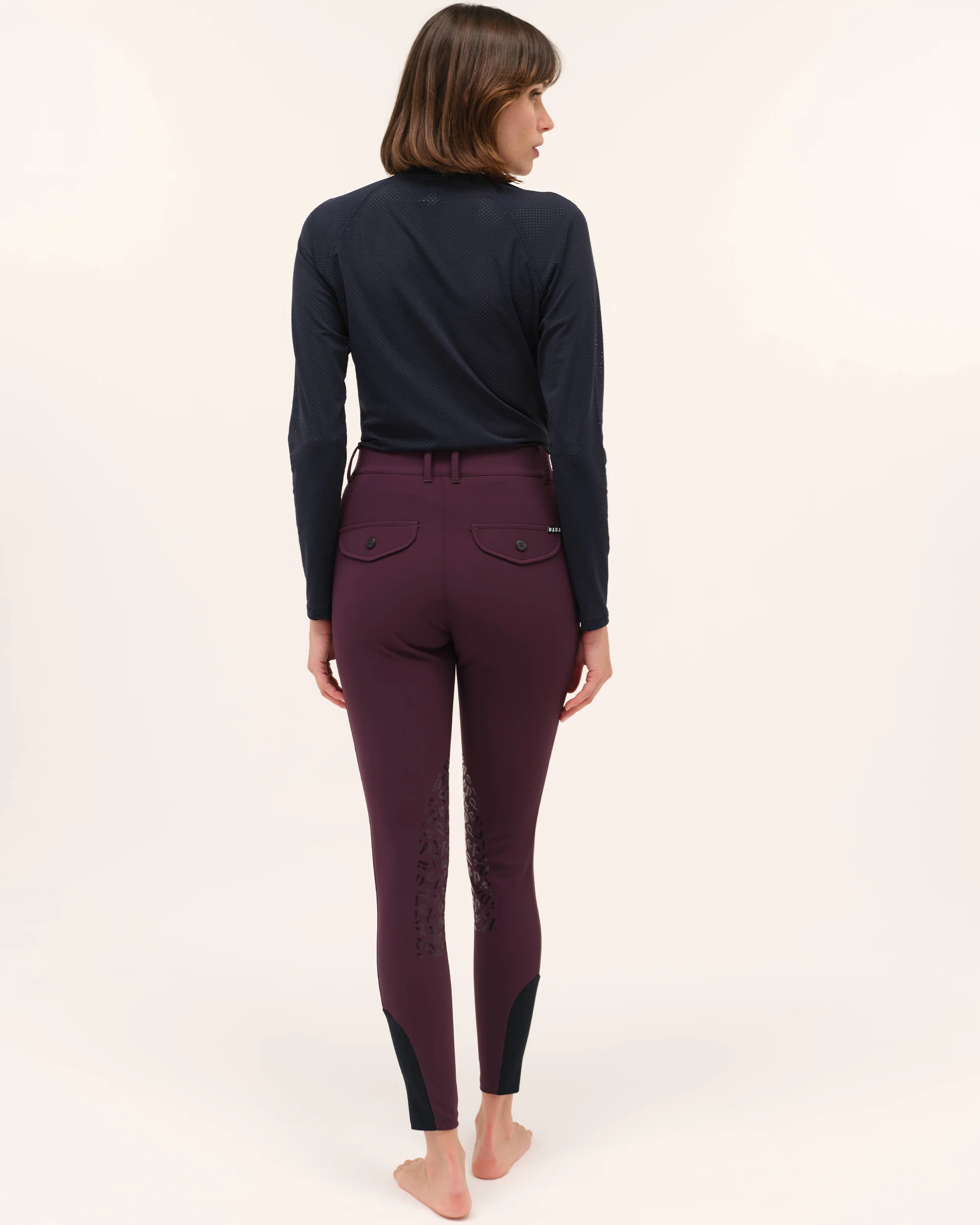 Dada Sport Giovani Grip Riding Breeches- Dark Muscat - Image 2