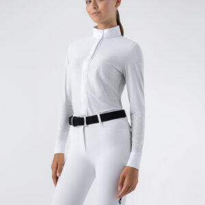 Equiline Women's Eqestock Competition Shirt in White