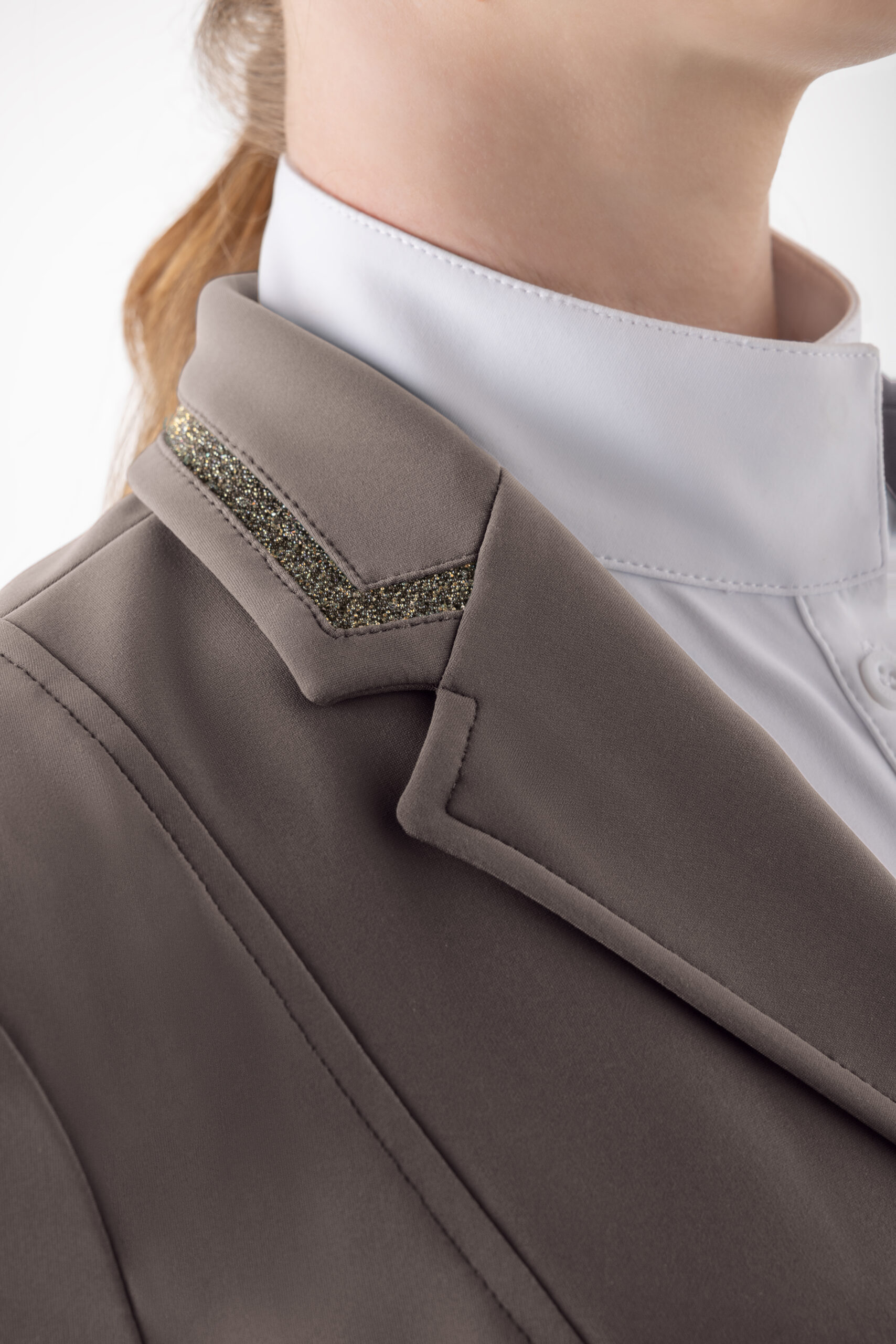 Equiline Eqcrystaline Competition Jacket in Dove