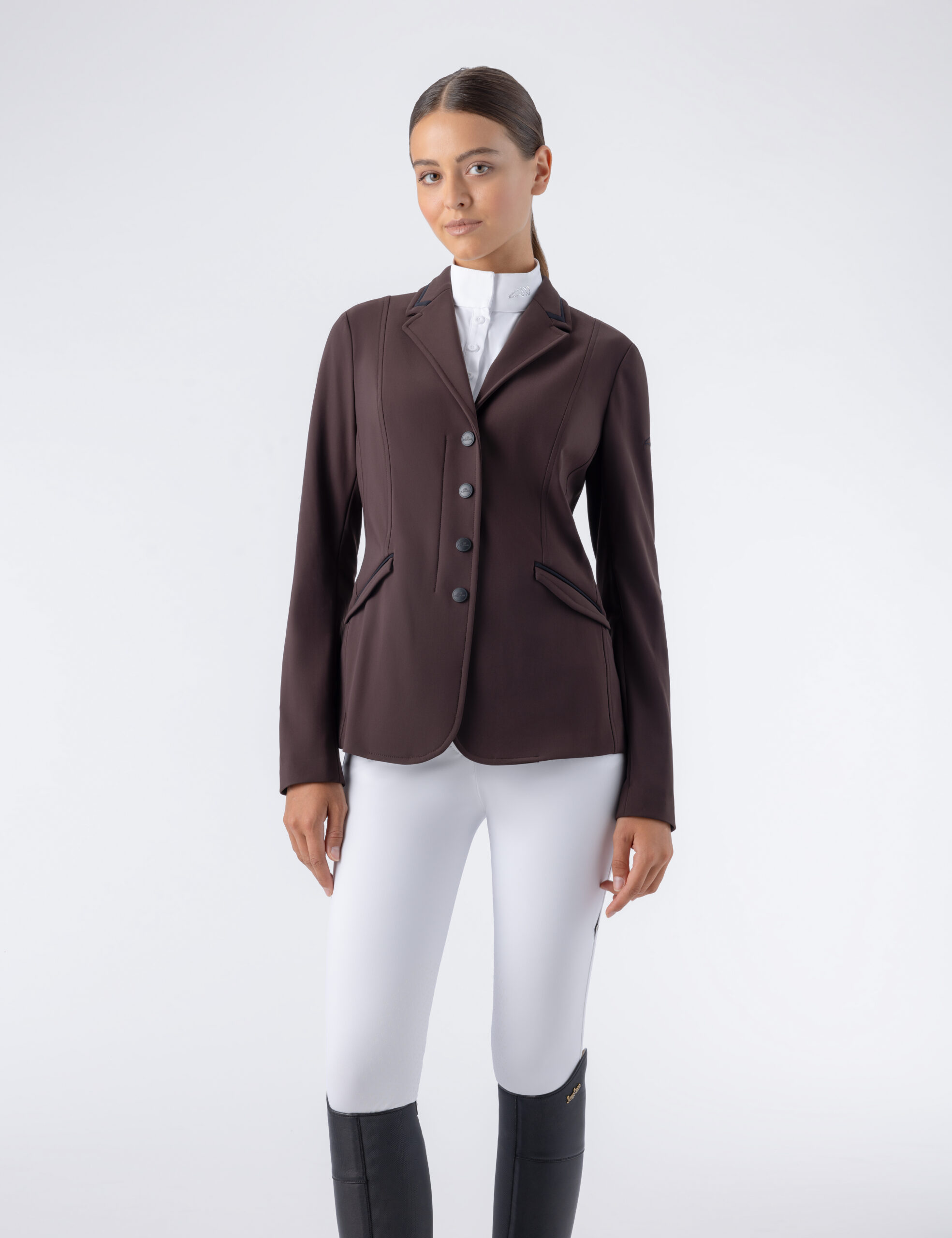 Equiline Women's Eqjacky Competition Jacket in Coffee Bean