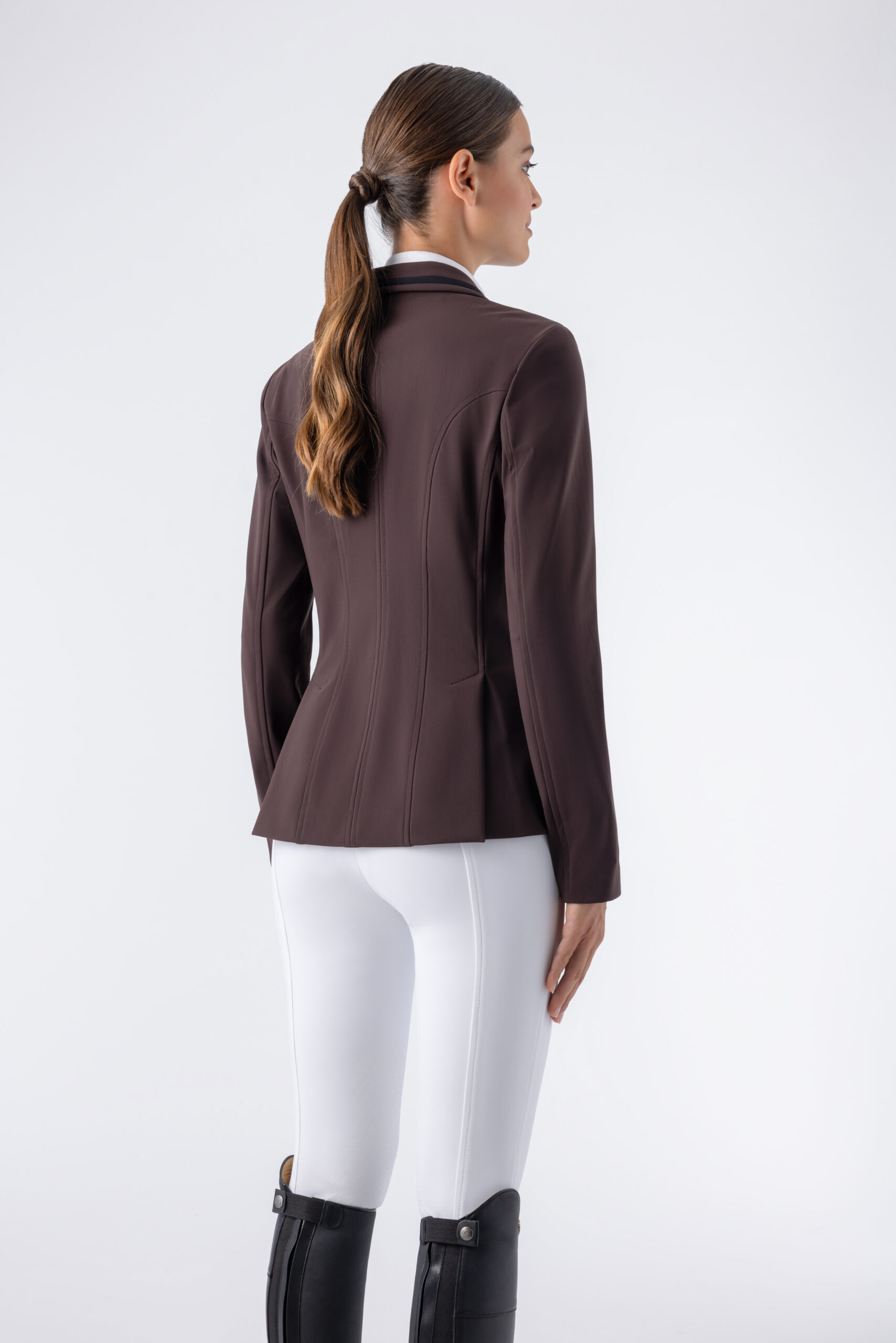 Equiline Women's Eqjacky Competition Jacket- COFFEE BEAN - Image 3