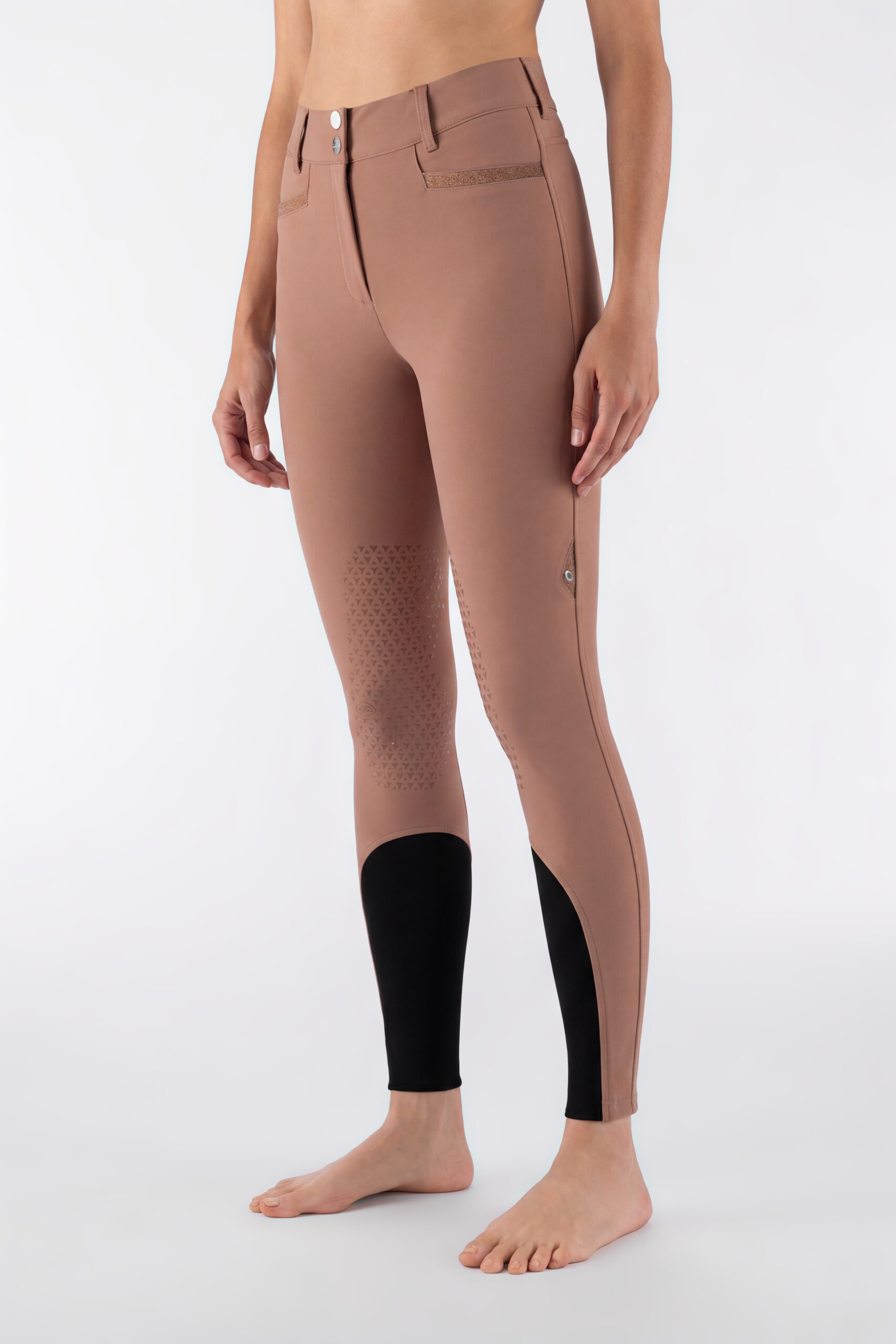 Equiline Women's Crystalek Breeches in Mocha Mousse