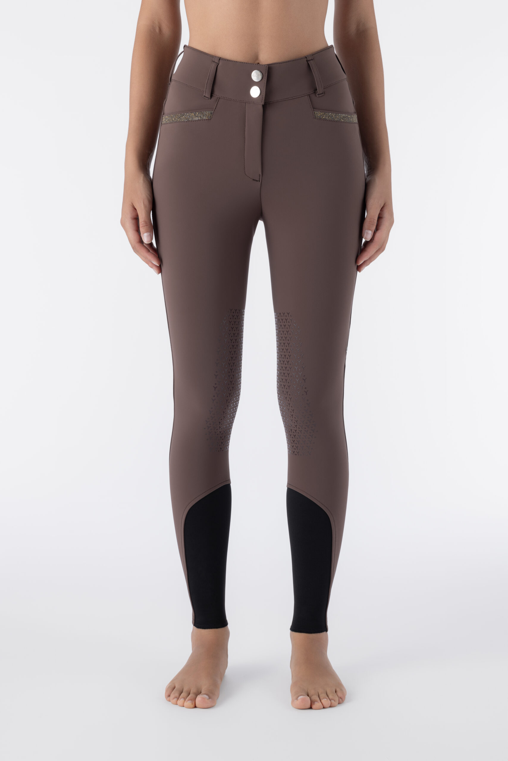 Equiline Women's Crystalek Breeches in Cocoa Powder