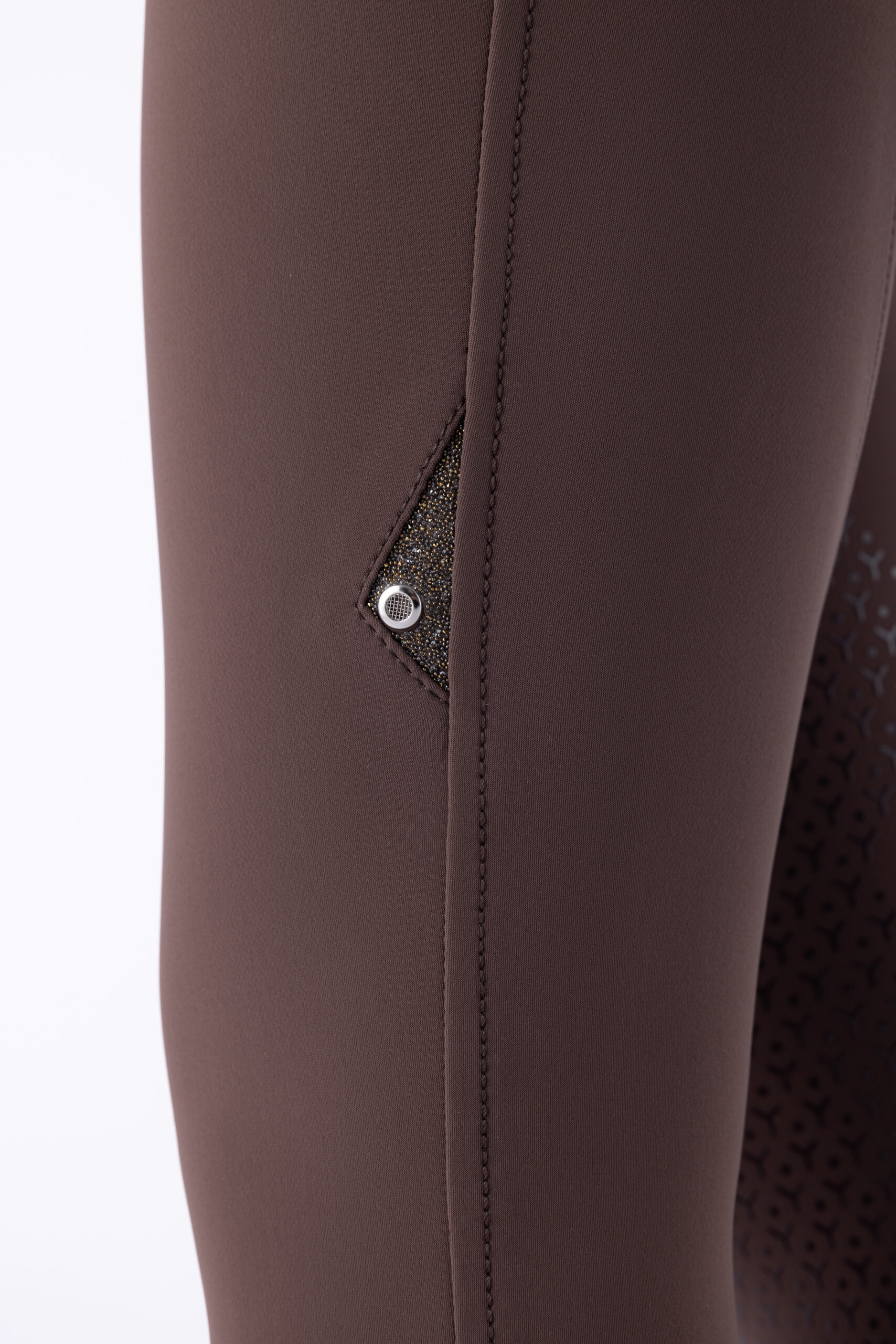 Equiline Women's Crystalek Breeches- COCOA POWDER - Image 2