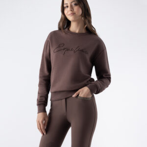 Equiline Women's Eqzzie Sweatshirt in Cocoa Powder
