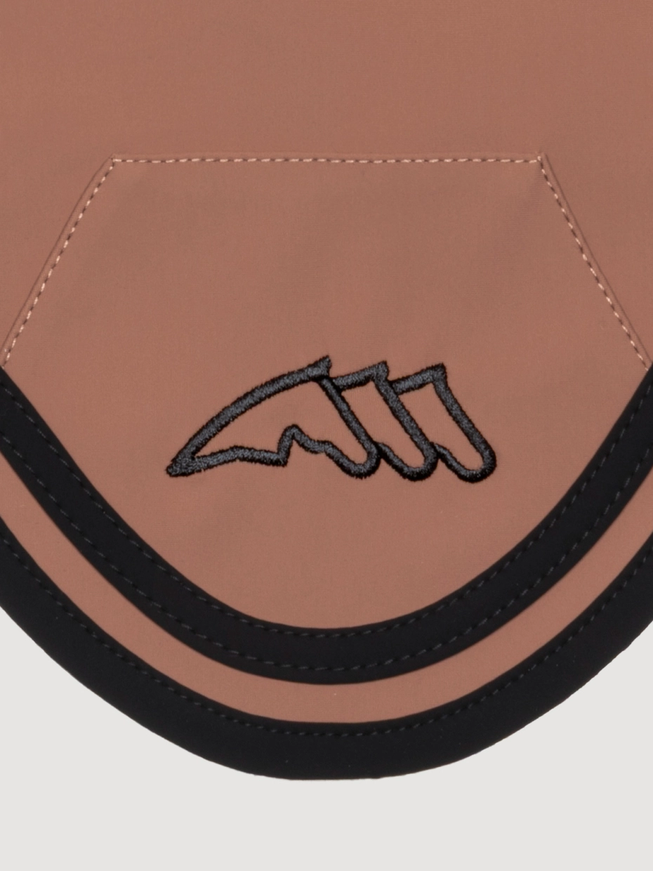 Equiline Eqonda Saddle Pad & Fly Veil Set- MOCHA MOUSSE - Image 4
