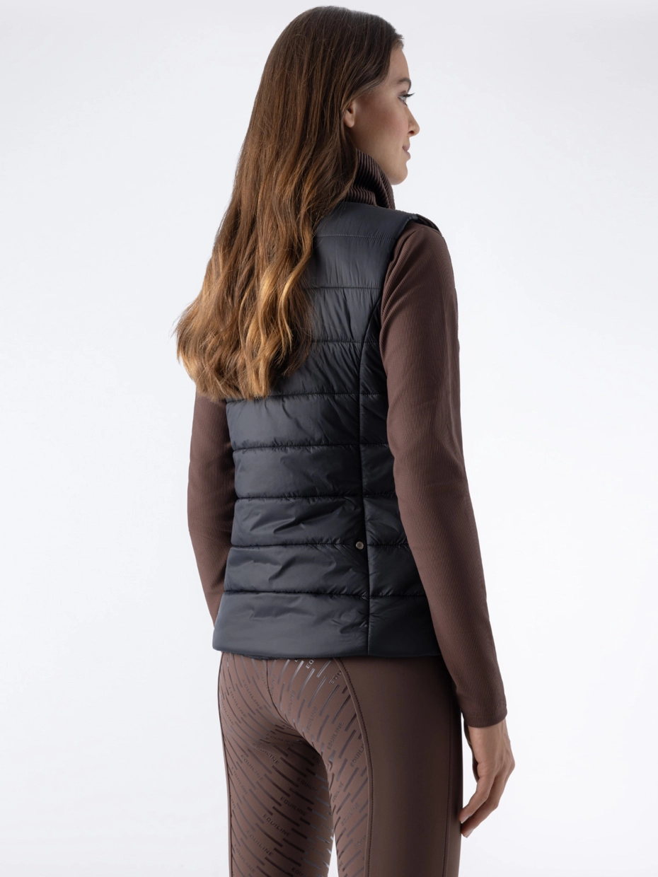 Equiline Women's Eqsit Padded Gilet- COCOA POWDER - Image 2