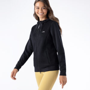 Equiline Women's Eqelis Zip Hoodie in Black