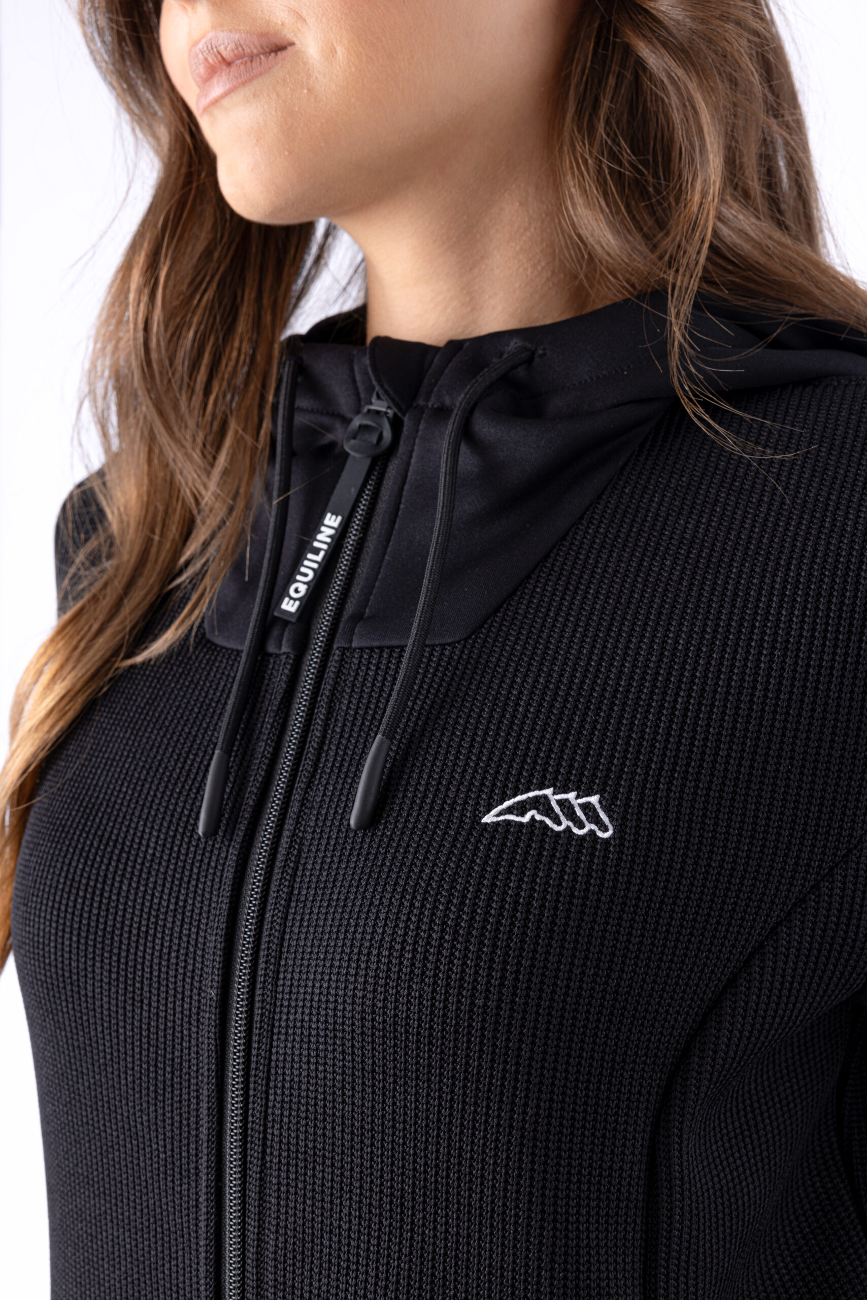Equiline Women's Eqelis Zip Hoodie- BLACK - Image 5