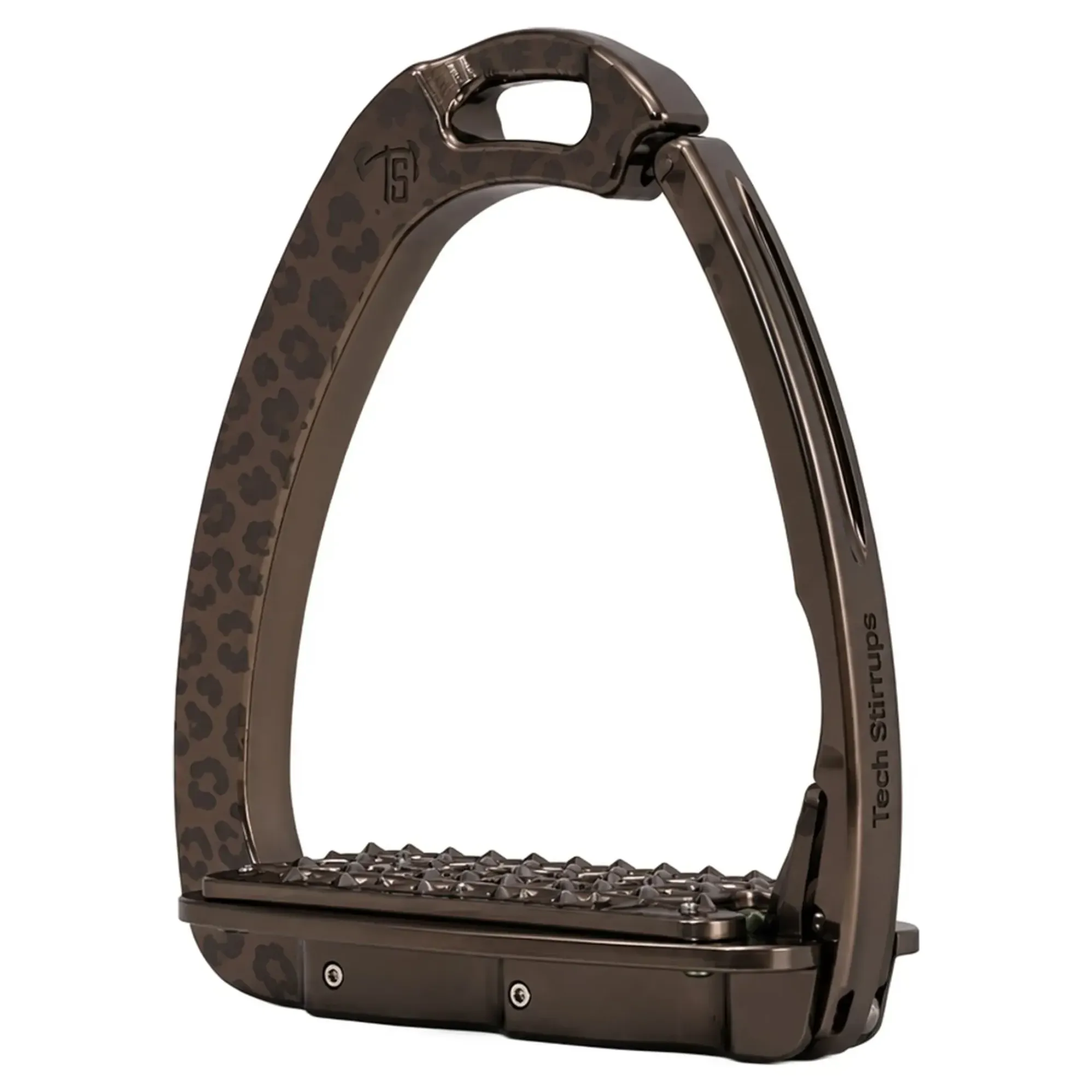 Tech Venice Sloped Evo Safety Stirrups in Leopard