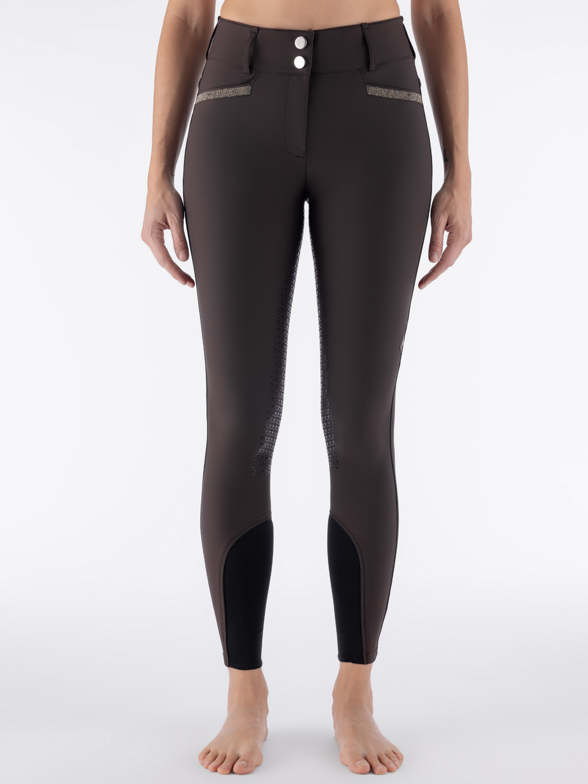 Equiline Women's Crystalek Breeches in Coffee Bean