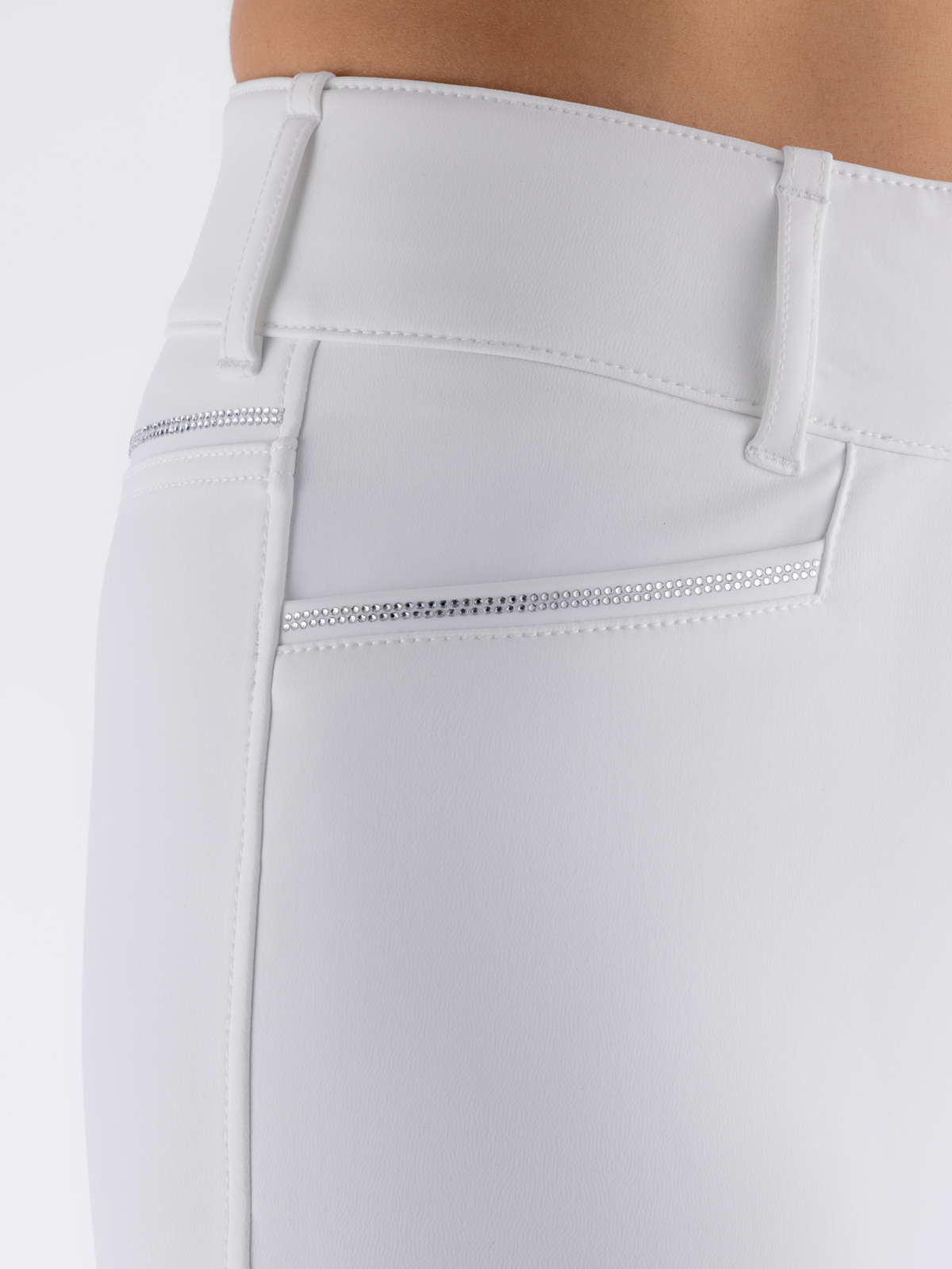 Equiline Women's Eqglimpkh Breeches- WHITE - Image 3