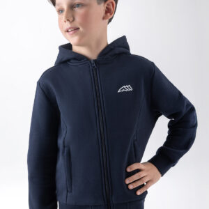 Equiline Children's Eqcood Full Zip Hoodie in Blue