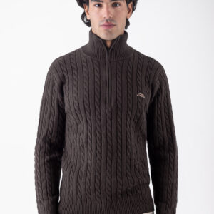 Equiline men's Eqcoco Pullover in coffee bean