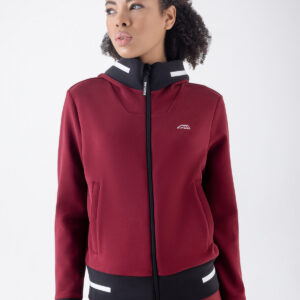 Equiline Eqcetir Tech Full Zip Hoodie in alpine plum