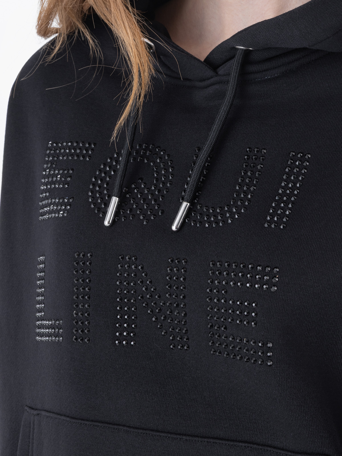 Equiline Women's Eqglam Hoodie- BLACK - Image 2