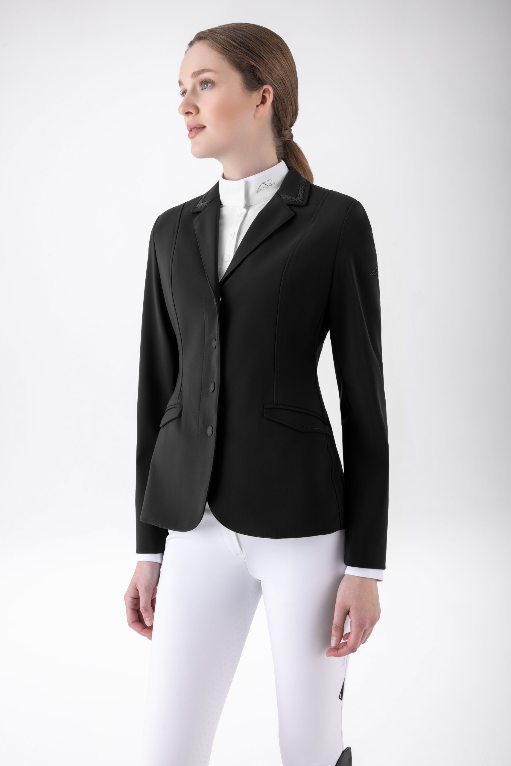 Equiline Women's Eqgace Competition Jacket- BLACK - Image 2
