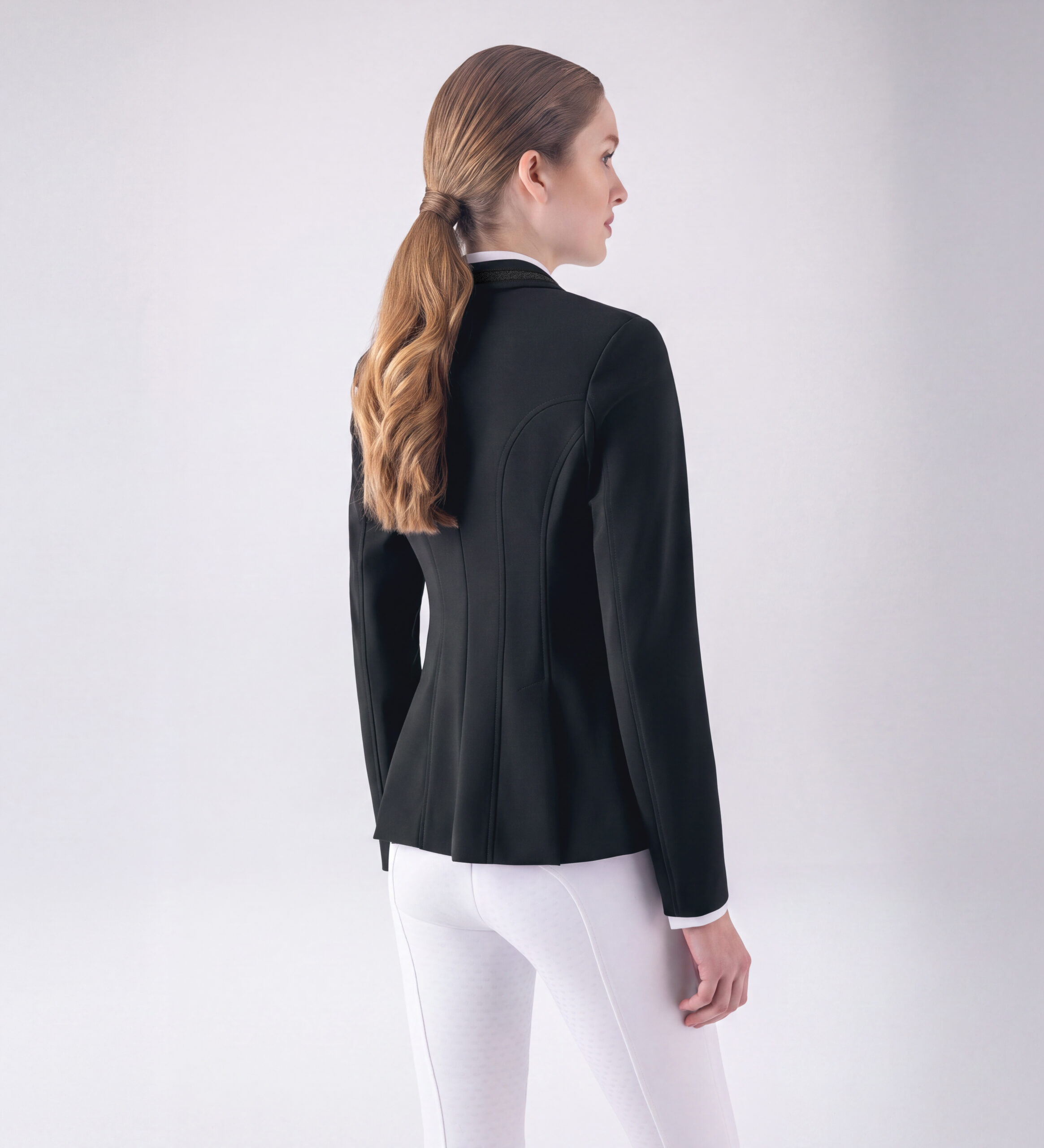 Equiline Women's Eqgace Competition Jacket- BLACK - Image 3