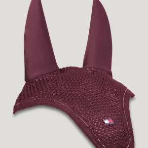 Tommy Hilfiger Equestrian Parsons Fly Veil in Burgundy