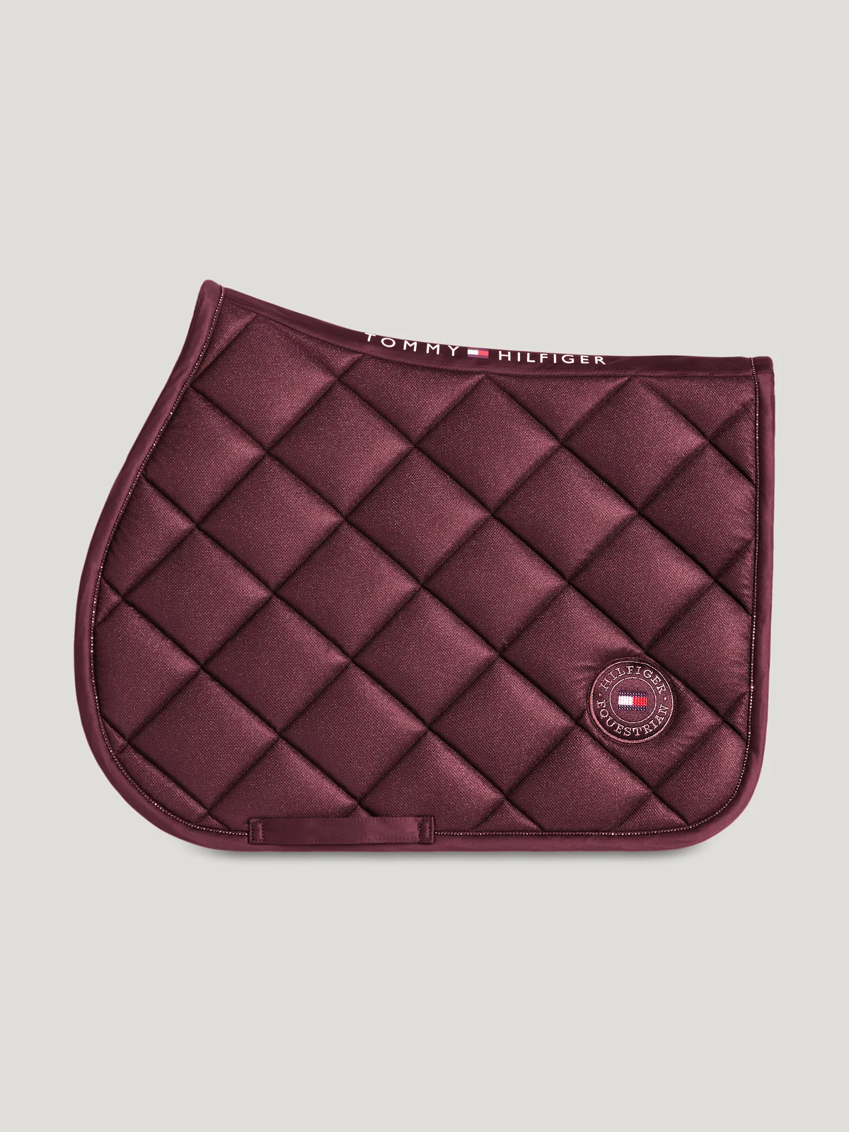 Tommy Hilfiger Equestrian Parsons Saddle Pad in BURGUNDY