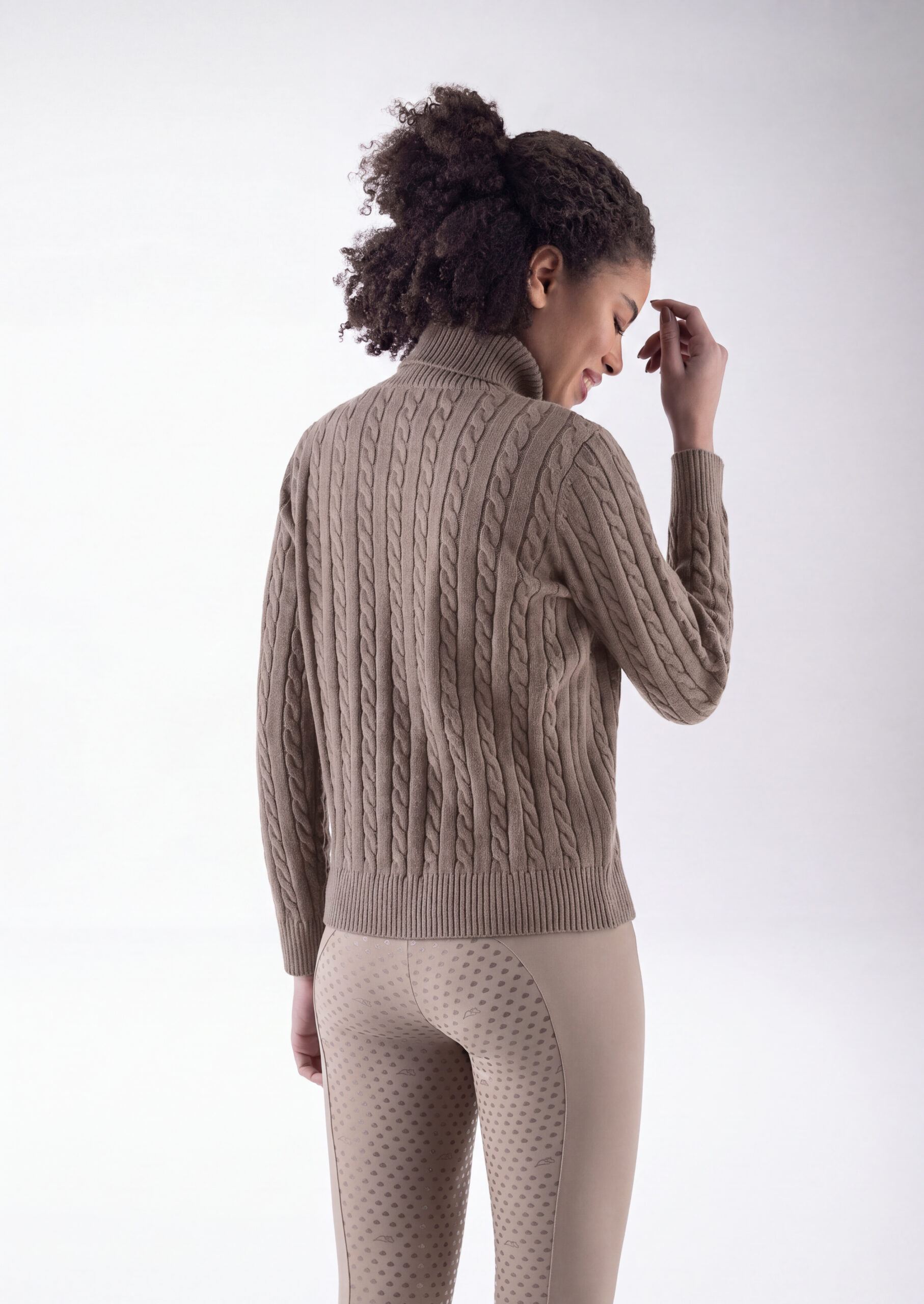 Equiline Women's Eqlover Pullover- GREIGE - Image 3