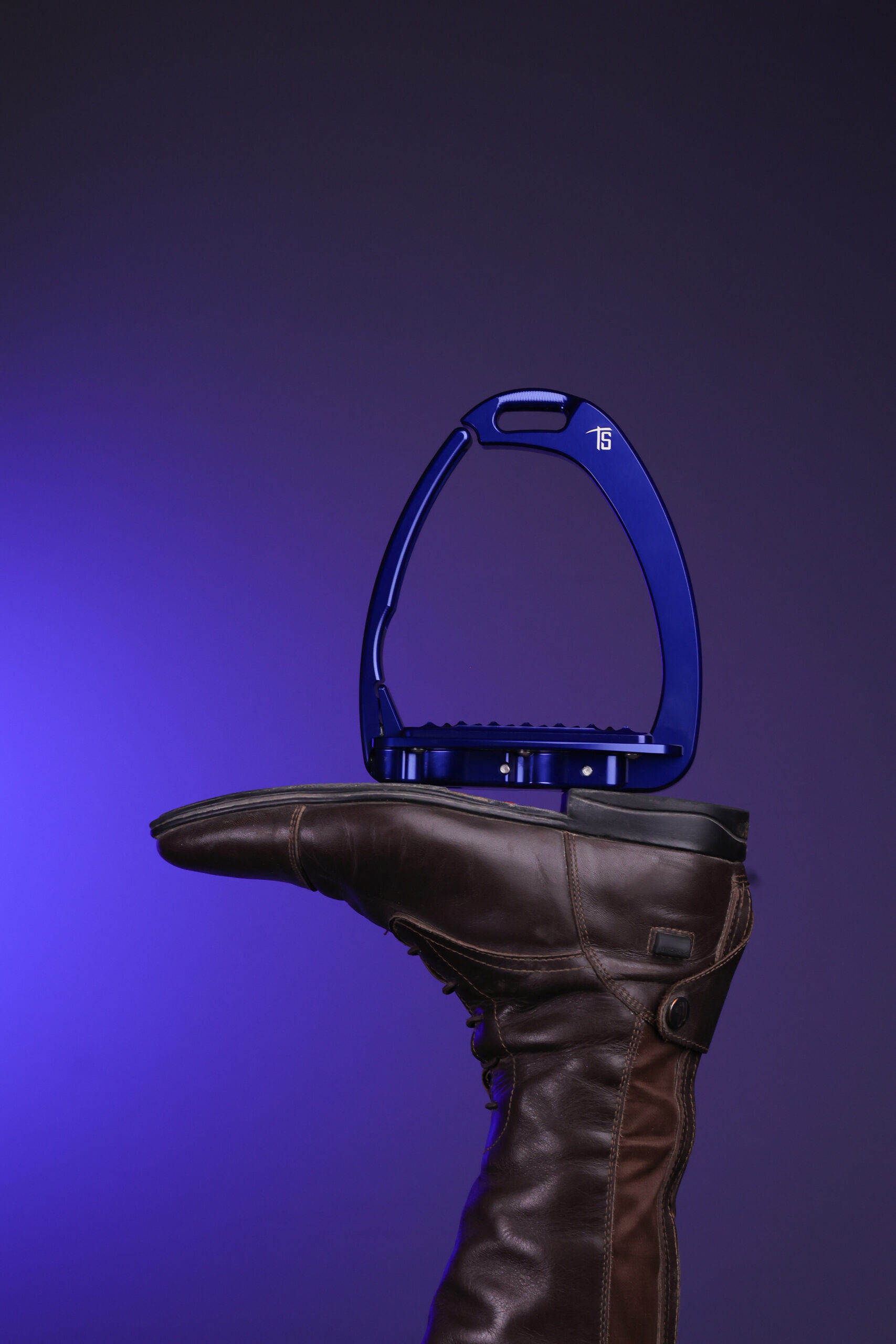 NEW Tech Venice Children's Safety Stirrups- MIDNIGHT BLUE - Image 3