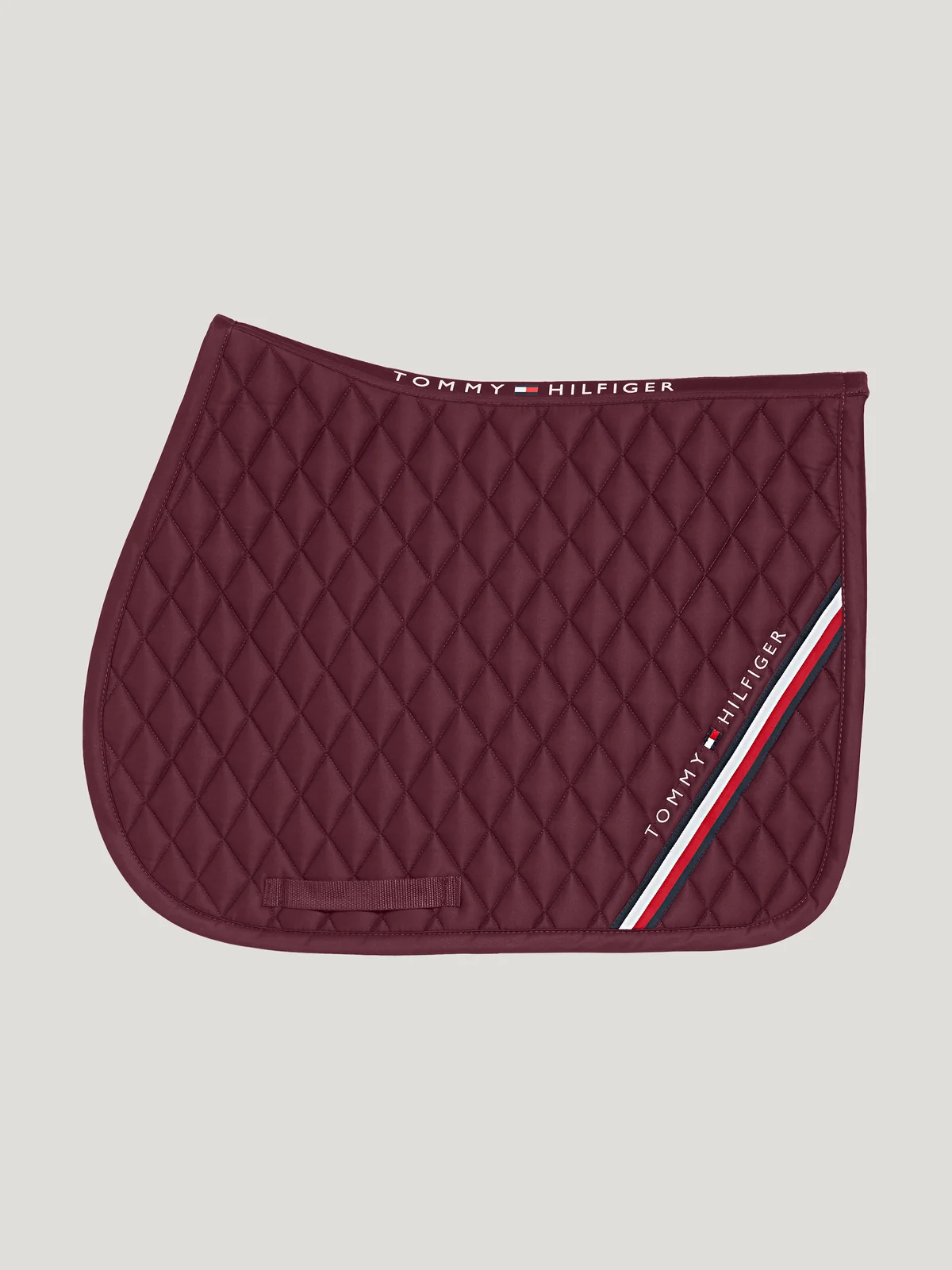 Tommy Hilfiger Equestrian Stanford Saddle Pad- BURGUNDY - Image 2