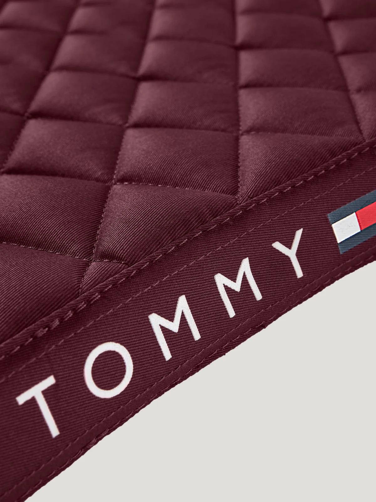 Tommy Hilfiger Equestrian Stanford Saddle Pad- BURGUNDY - Image 5