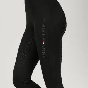 Tommy Hilfiger Elmira Rhinestone Winter Leggings in black
