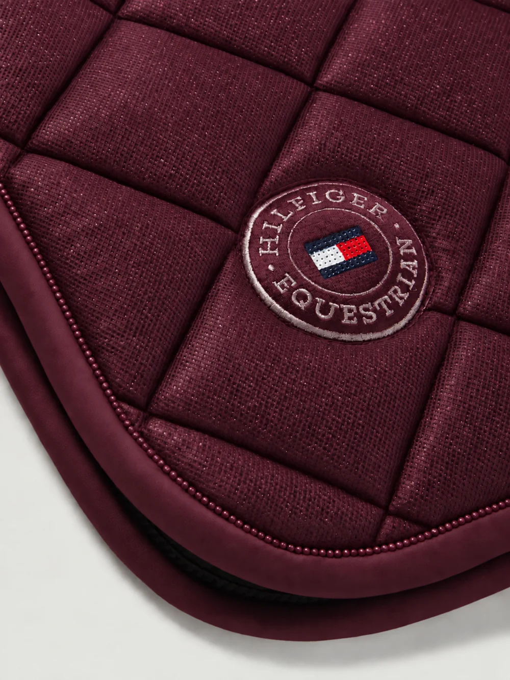 Tommy Hilfiger Equestrian Parsons Saddle Pad- BURGUNDY - Image 2