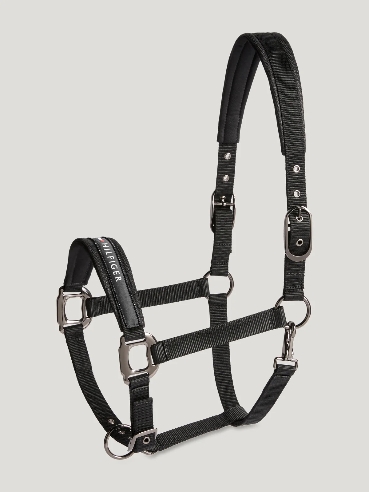 Tommy Hilfiger Equestrian Yale Shine Halter Set in Black