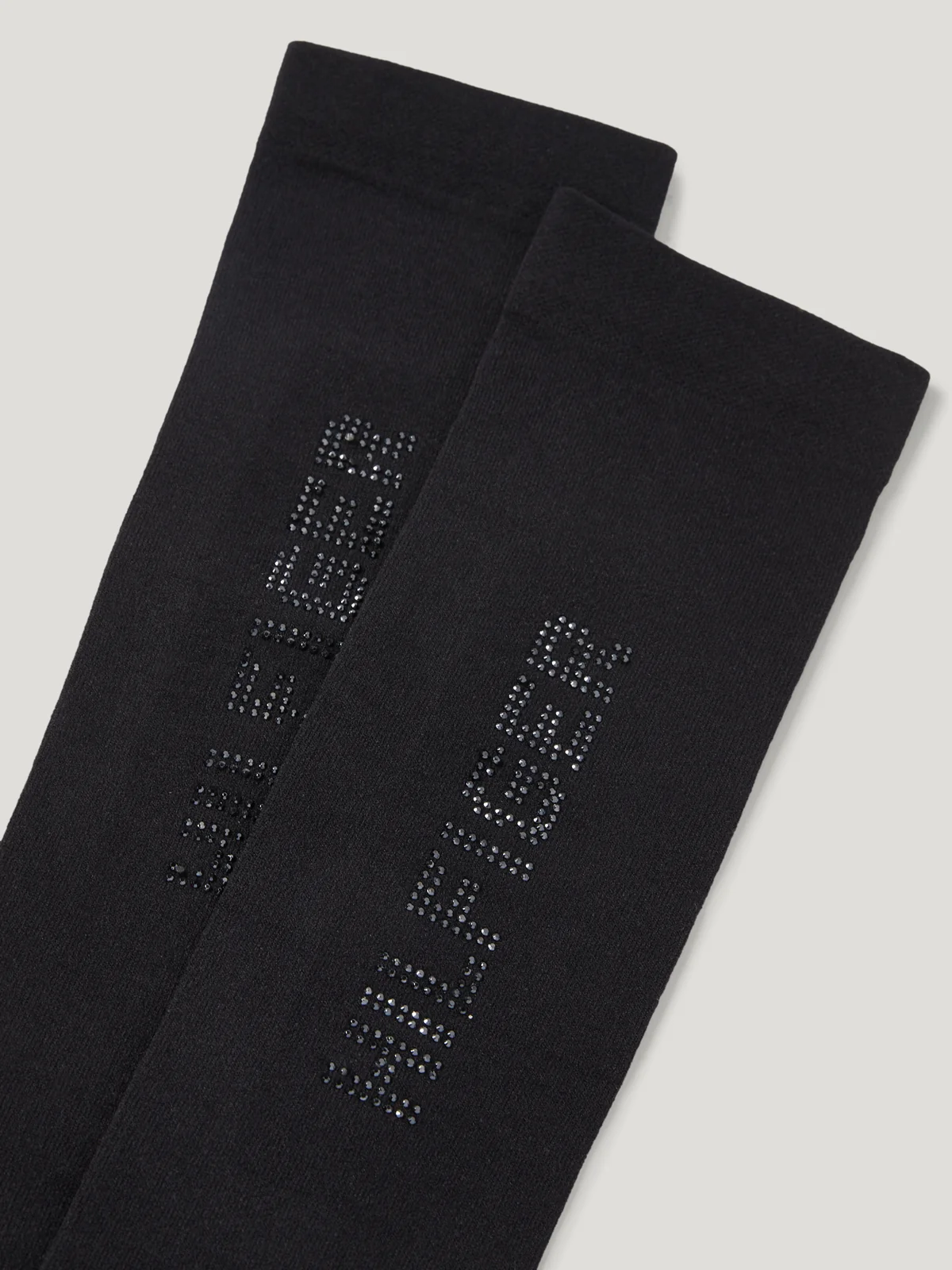 Tommy Hilfiger Equestrian Keddie Rhinestone Socks- BLACK - Image 2