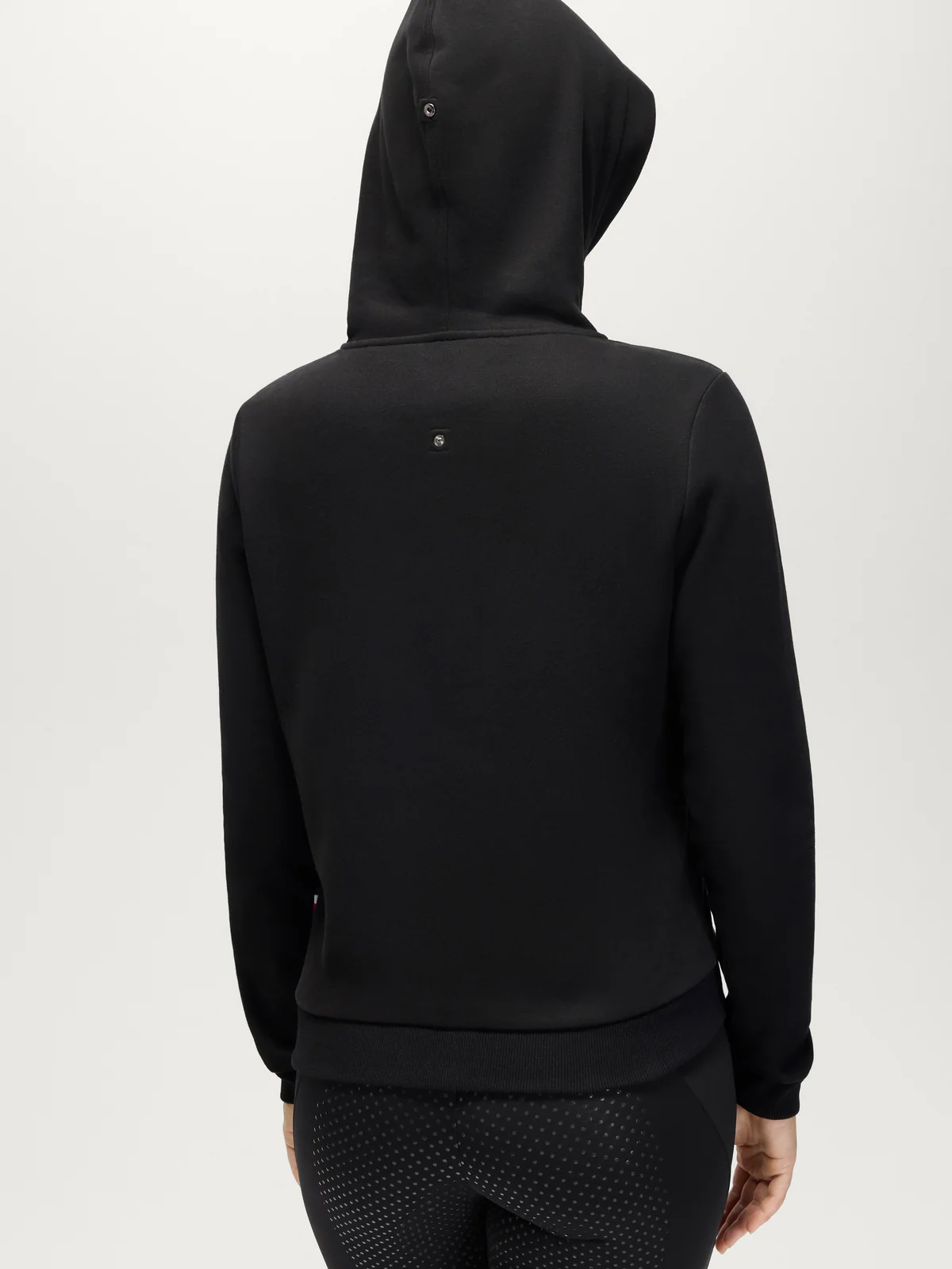 Tommy Hilfiger Equestrian Estelle Rhinestone Hoodie- BLACK - Image 3