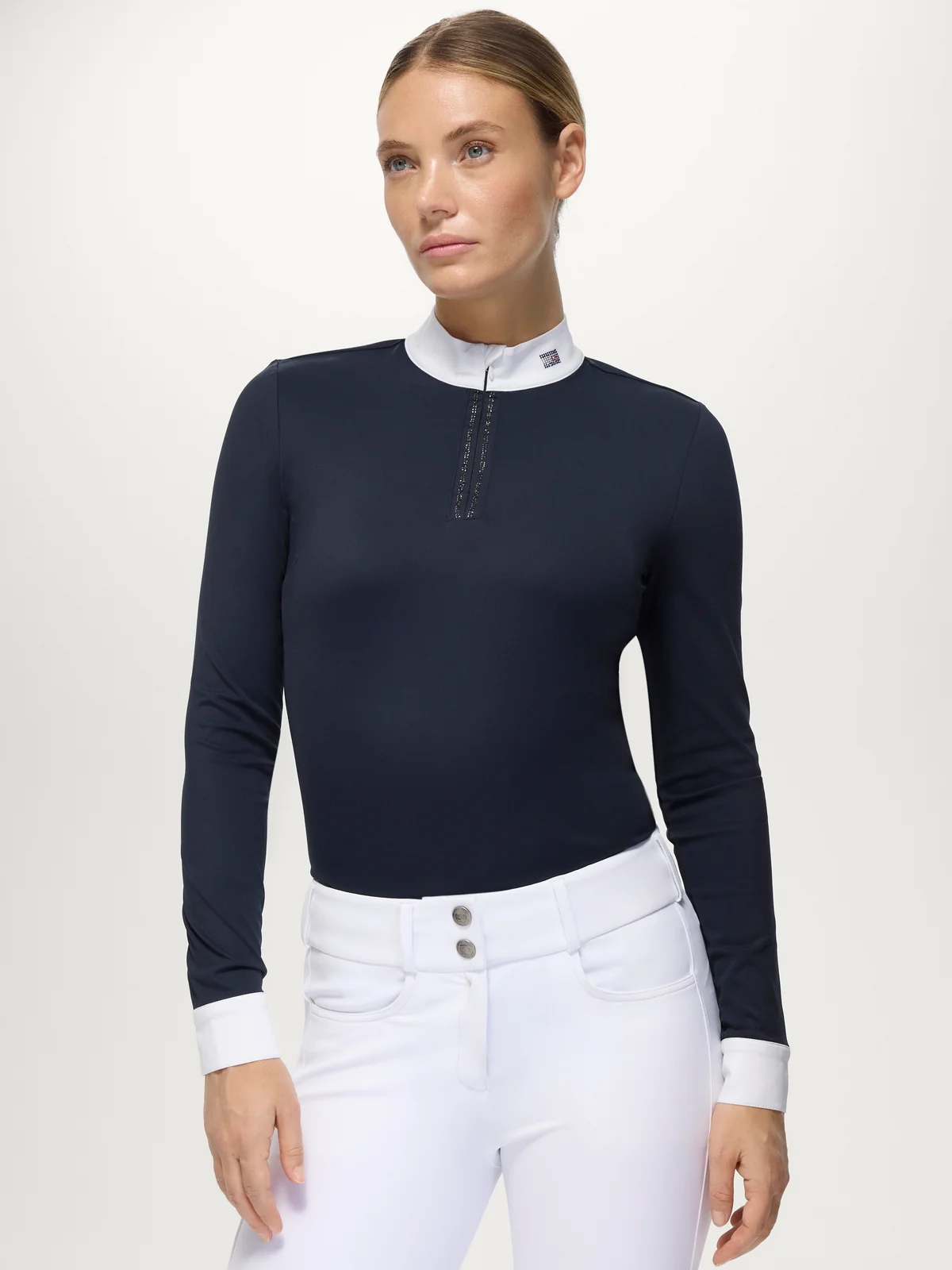 Tommy Hilfiger Equestrian Monica Show Shirt- DESERT SKY - Image 2