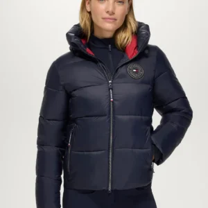 Tommy Hilfiger Equestrian Glendale Puffer Jacket in Desert Sky