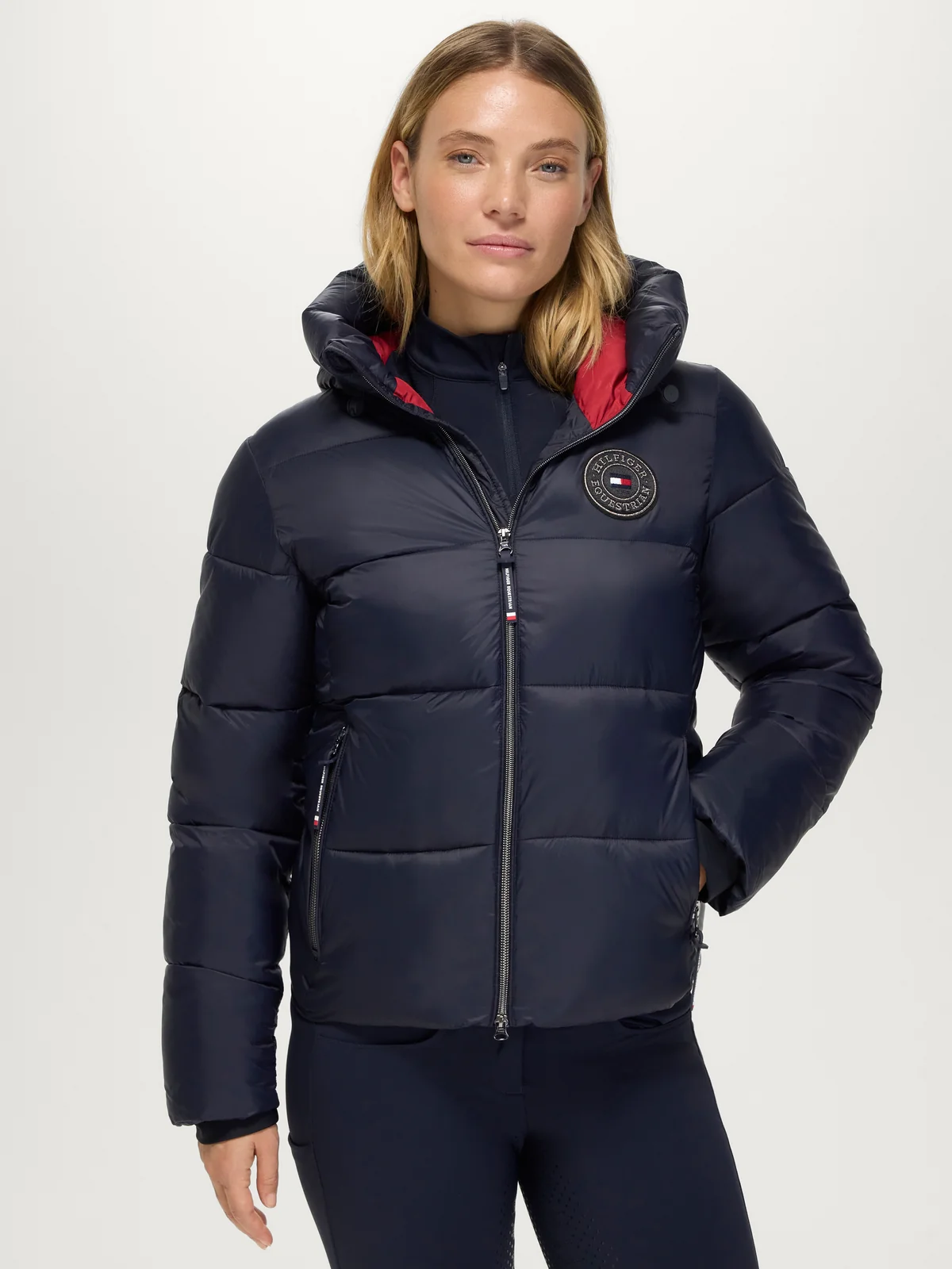 Tommy Hilfiger Equestrian Glendale Puffer Jacket in Desert Sky