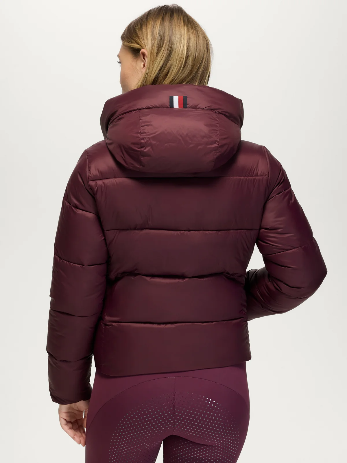 Tommy Hilfiger Equestrian Glendale Puffer Jacket- DEEP BURGUNDY - Image 3