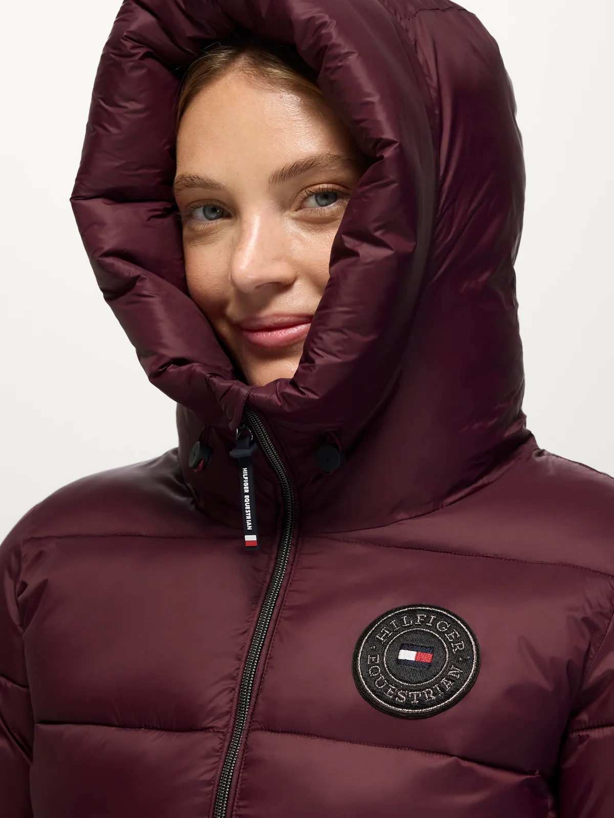 Tommy Hilfiger Equestrian Glendale Puffer Jacket- DEEP BURGUNDY - Image 4