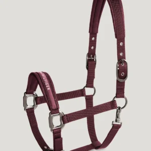 Tommy Hilfiger Equestrian Yale Shine Halter Set in Burgundy